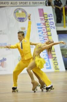 ANA E PEDRO WALGODE EM ESPET�CULO DA ACADEMIA DE PATINAGEM ART�STICA DOS A�ORES